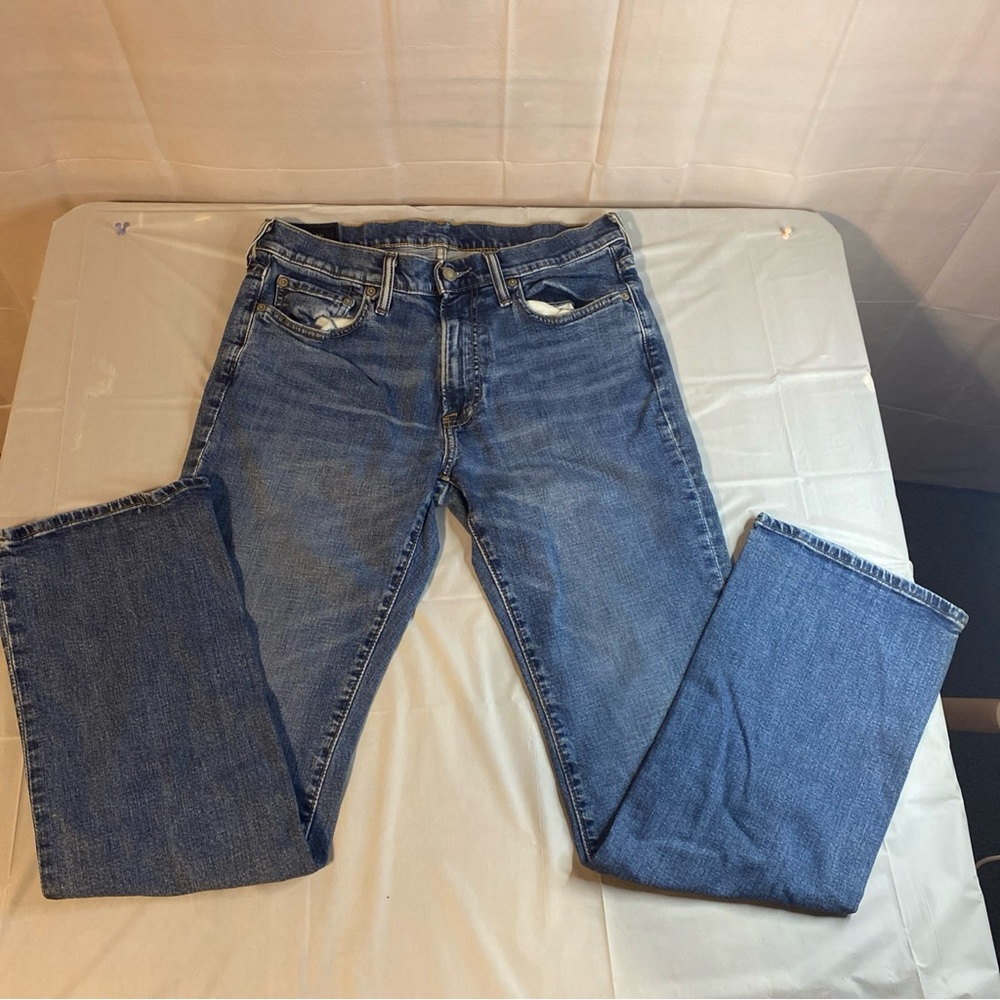 Abercrombie & Fitch Blue Bootcut Stretch Jeans
